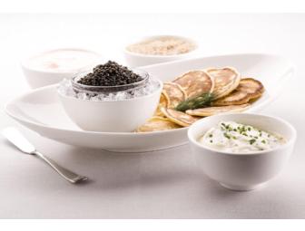 250 gram tin of Sustainably Farmed Siberian Ossetra From Black River Caviar