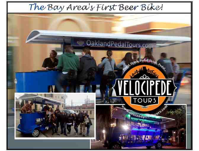 A Beer Bike Tour for 8 Adults in Jack London Square area of  Oakland