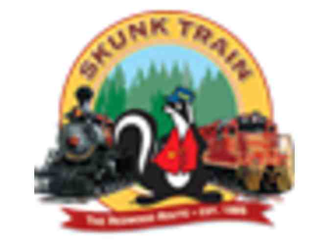 Two Roundtrip tickets on the historical Mendocino County Skunk Train