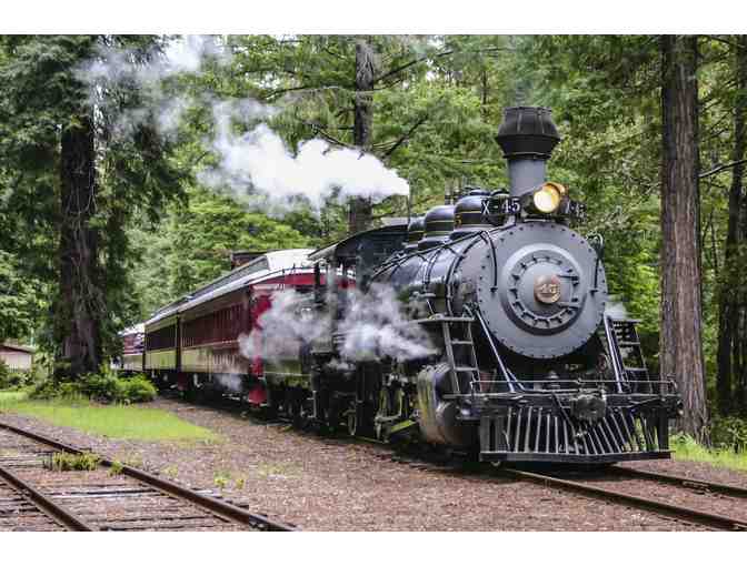 Two Roundtrip tickets on the historical Mendocino County Skunk Train