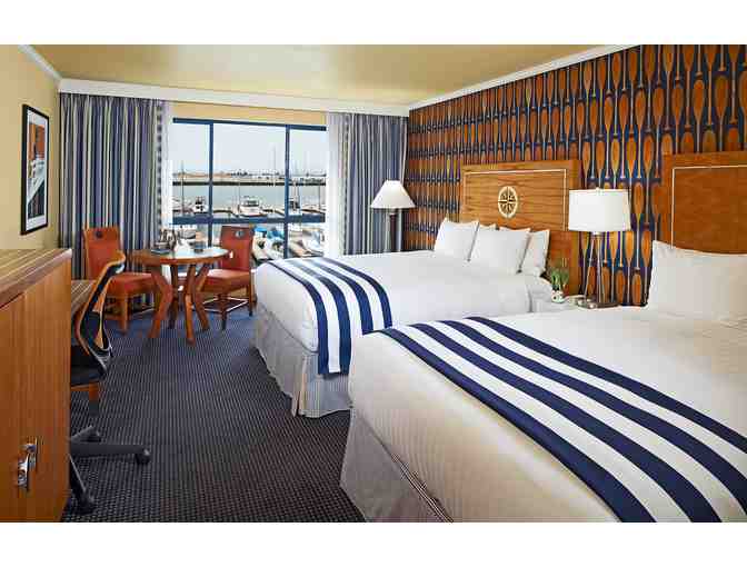 One night stay at the Waterfront Hotel, in Jack London Square, Oakland