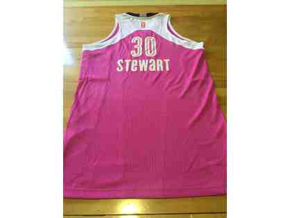 Breanna Stewart Game Worn Pink Jersey