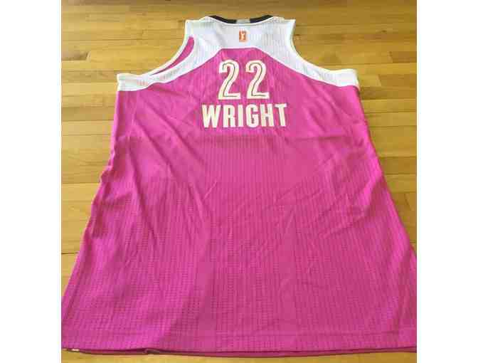 Monica Wright Game Worn Pink Jersey