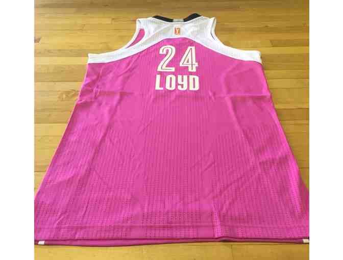 Jewell Loyd Game Worn Pink Jersey