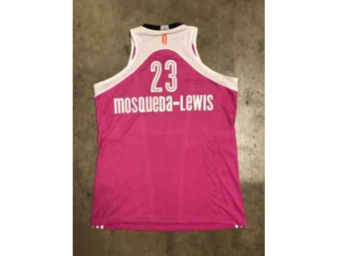 Kaleena Mosqueda-Lewis Autographed Game Worn Pink BHA Jersey