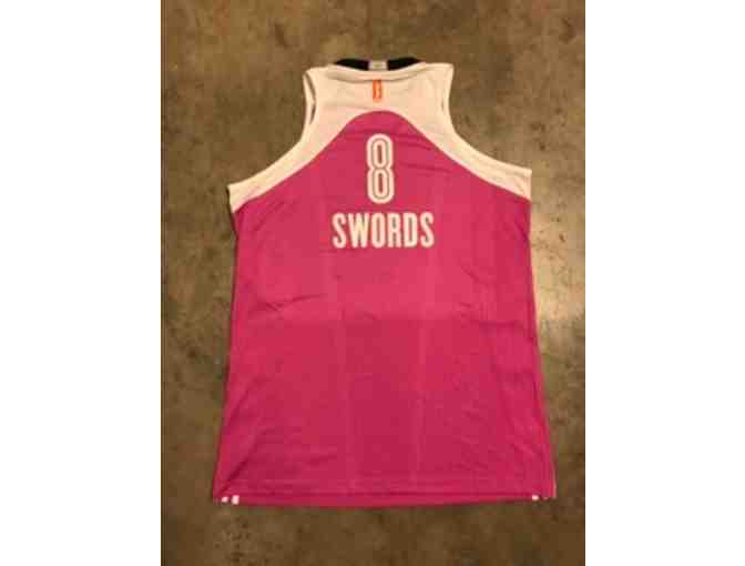 Carolyn Swords Autographed Game Worn Pink BHA Jersey