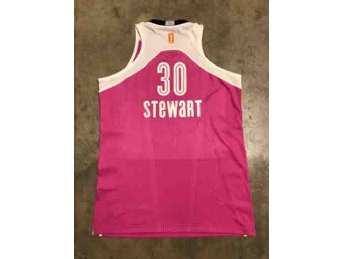 Breanna Stewart Autographed Game Worn Pink BHA Jersey