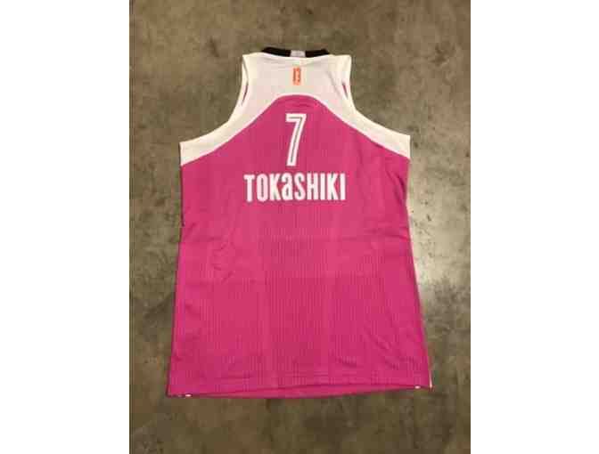 Ramu Tokashiki Autographed Game Worn Pink BHA Jersey