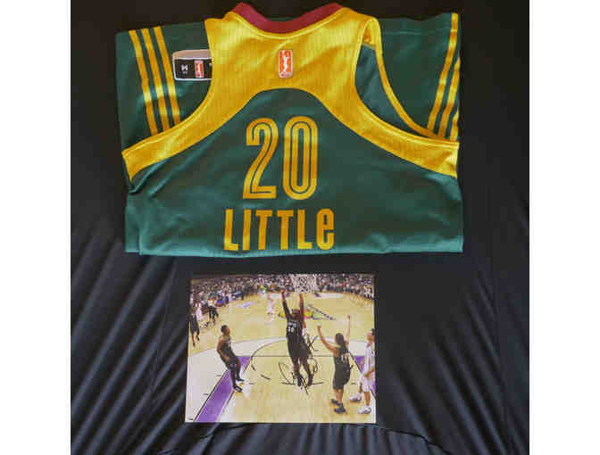 Camille Little Storm Jersey & SIGNED Framed 8x10 Photo