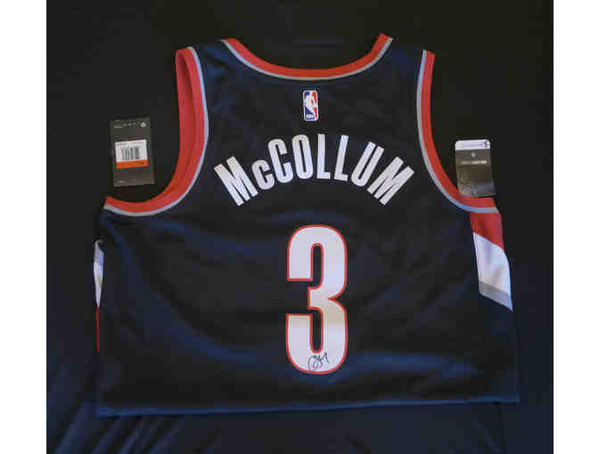 CJ McCollum SIGNED Jersey & Two (2) tickets to a 2019-20 Trail Blazers Home Game - Photo 1