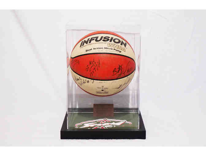 Encased 2004 WNBA Champion Seattle Storm Team SIGNED Ball