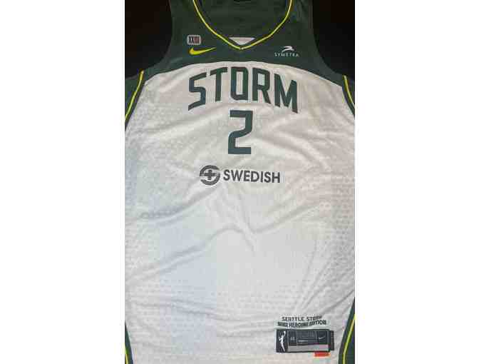 Seattle Storm Mercedes Russell Authentic Player Worn Jersey and Shorts