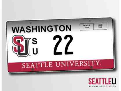 Seattle U License Plate #22