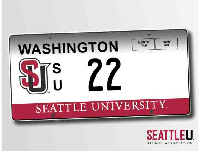 Seattle U License Plate #22