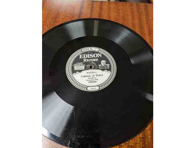 1913 Edison Diamond Disc B250 Phonograph with Records - Photo 7