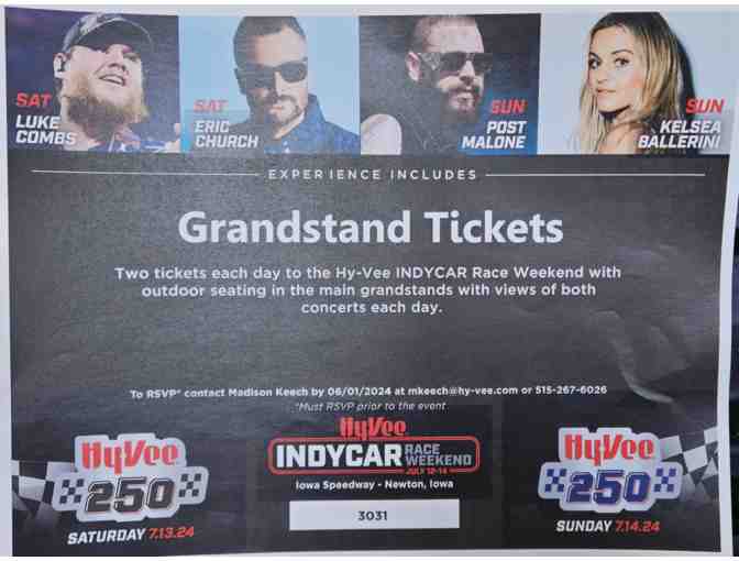 Indycar Race Concert tickets - Photo 1
