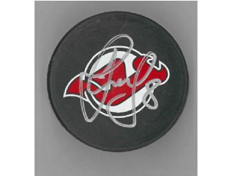 Signed New Jersey Devils Hockey Puck by #8 Dainius Zubrus
