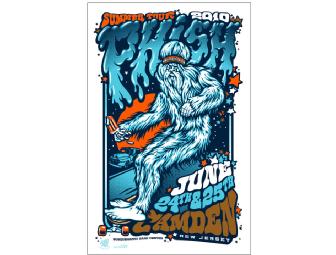 Limited Edition Framed Phish Poster Signed by the Whole Band