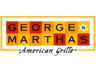 George & Martha's American Grill $50 Gift Card in Morristown, NJ