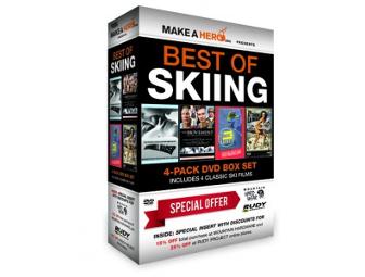 Four Pack of Skiing DVDs Featuring Seeing Eye Graduate