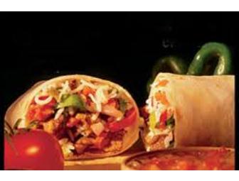 Qdoba Mexican Grill Gift Card For Five Entrees - Multiple Locations