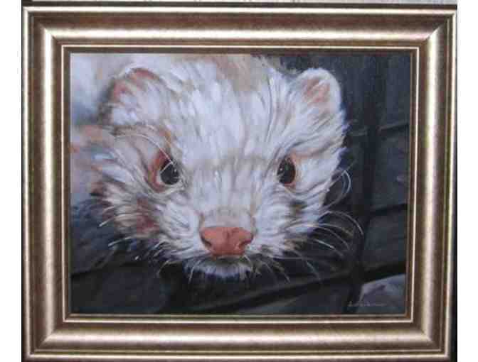 Framed Custom Acrylic Portrait of Your Pet by Cynthia Valesio