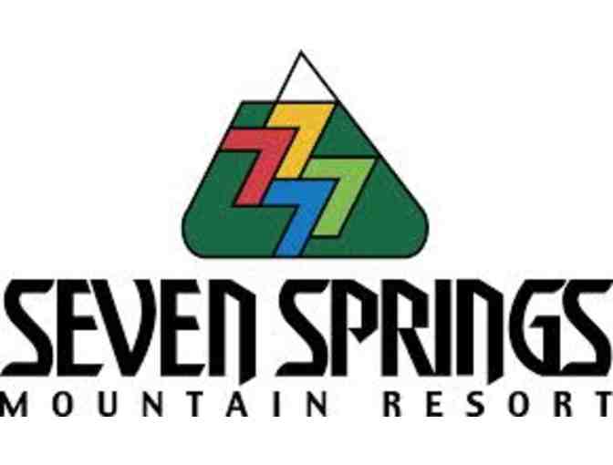 Long Sleeve T-Shirt with Front and Back Seven Springs Mountain Resort - Size Small