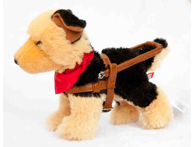 Small German Shepherd Plush in Harness