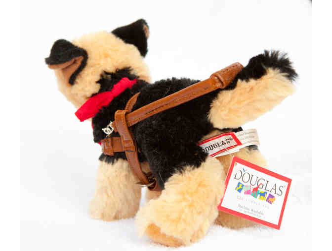 Small German Shepherd Plush in Harness