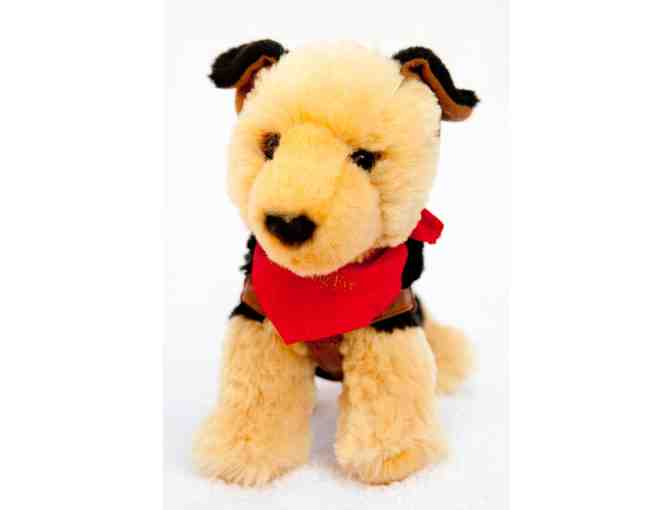 Small German Shepherd Plush in Harness