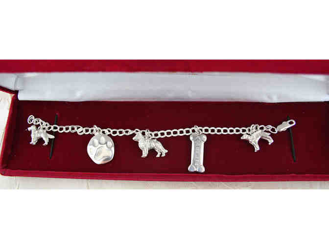 Custom Sterling Silver Seeing Eye Charm Bracelet