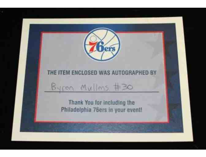 Autographed Photo of Byron Mullens (#30) -- Philadelphia 76ers