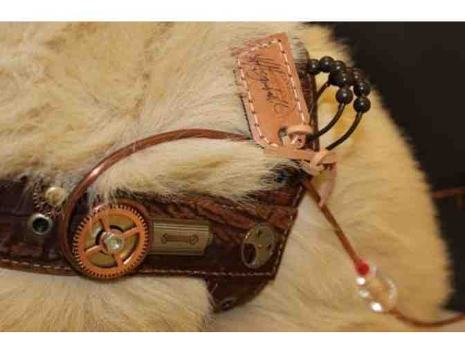 Golden Retriever in Steampunk Harness - Nemo