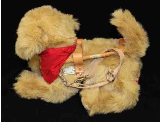 Golden Retriever Plush in Leather Harness