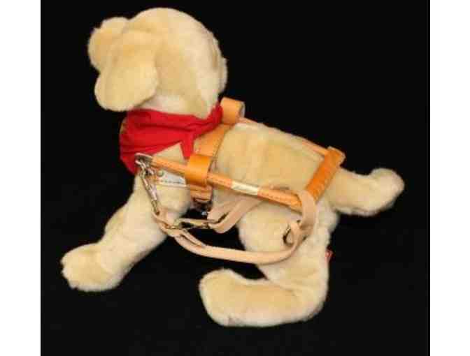 Yellow Labrador Retriever Plush in Harness