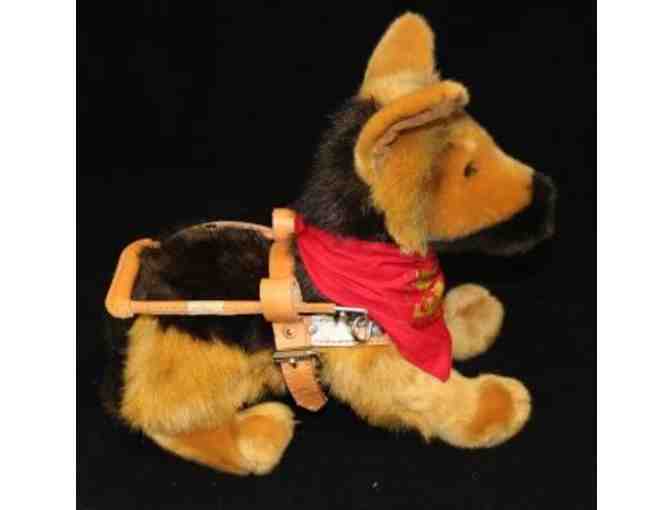 German Shepherd Plush in Harness