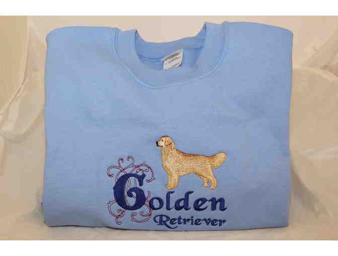 Light Blue Medium Golden Retriever Sweatshirt