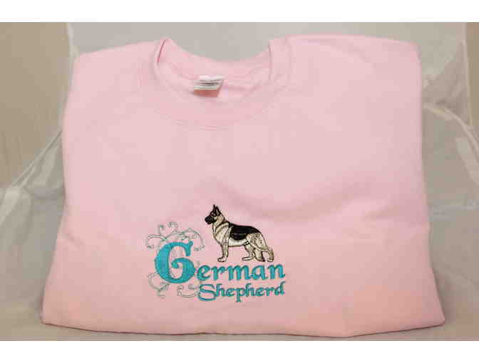 Pink XL German Shepherd Sweatshirt