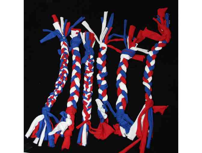 6 Handmade T-Shirt Braided Dog Toys