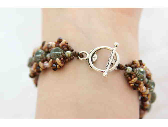 Grand Baroque Aqua and Pink Bracelet