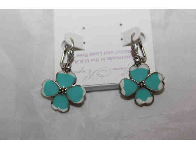 Flower Earring and Necklace Set by Anne Koplick Designs