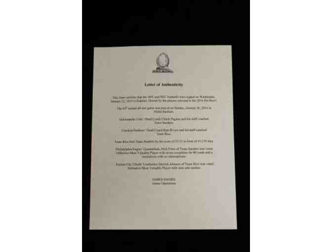 NFL Pro Bowl 2014 NFC Team Signed Football