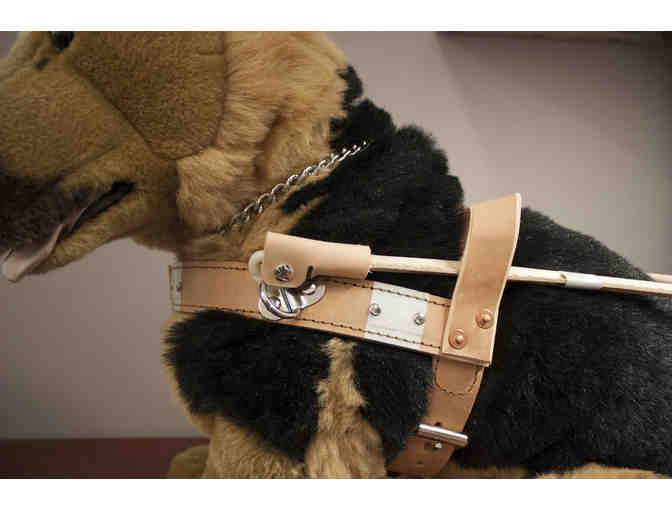 German Shepherd Plush in Harness named Muggsy
