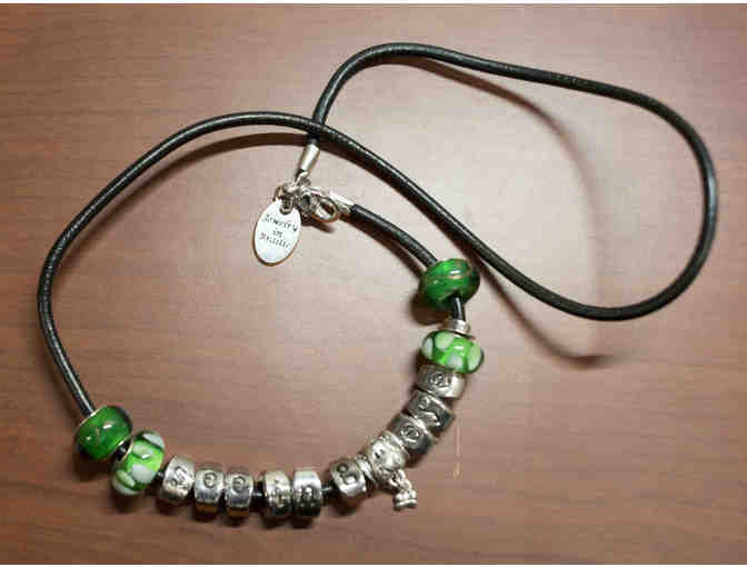 Seeing Eye Leather Necklace with Charms