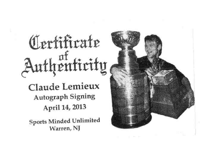 Signed Photograph of Claude Lemieux