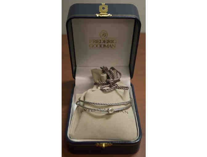 2 Silver Bracelets Designed by David Yurman From the Cable Classics Bangle Bracelet Set