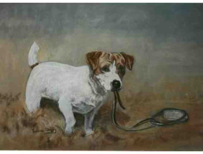 Portrait of Your Dog's Head in Pastel by Louise Duffy