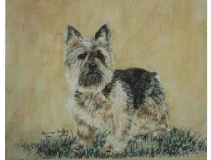 Portrait of Your Dog's Head in Pastel by Louise Duffy