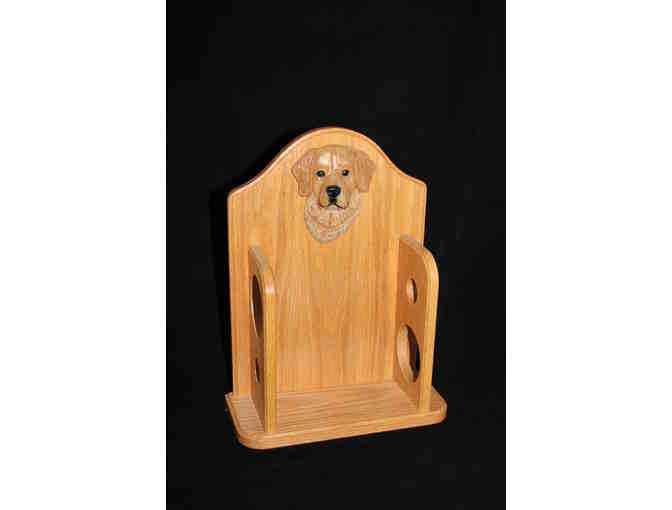 Golden Retriever Wooden Wine Rack