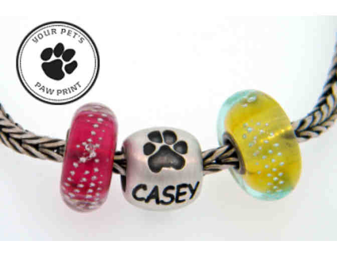 Custom Paw Print Bead